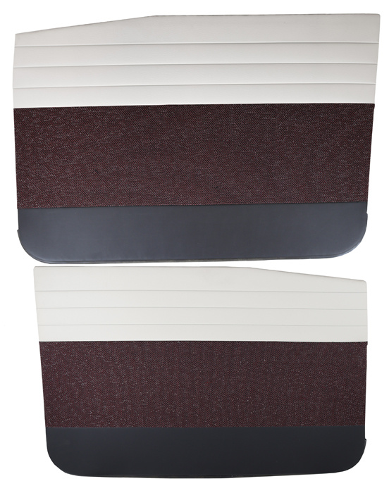 Door panel 120 4d 57-58 red/silver LHF