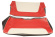 Klädsel Baksäte 444L 1957 US röd/beige/svart