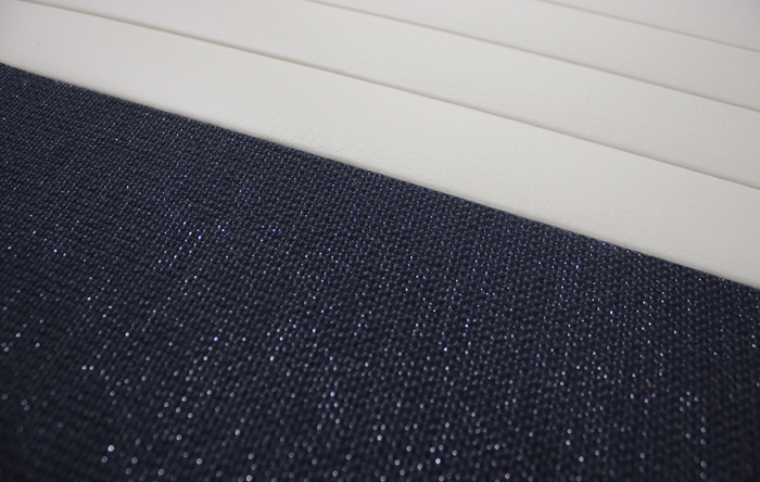 Door panel 120 4d 57-58 blue/silver LHR