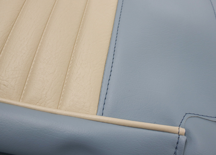 Cover Front seats 444L 1957 blue/white