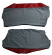 Cover Rear seat 544A 58-60 red/grey Alt.