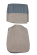 Cover Front seat 544A 58-60 blue/grey