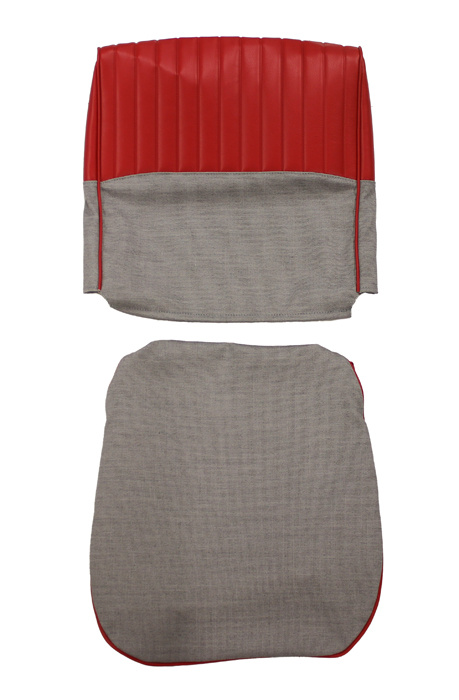 Cover Front seat 544A 58-60 red/grey