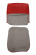 Cover Front seat 544A 58-60 red/grey Cover Front seat 544A 58-60 red/grey