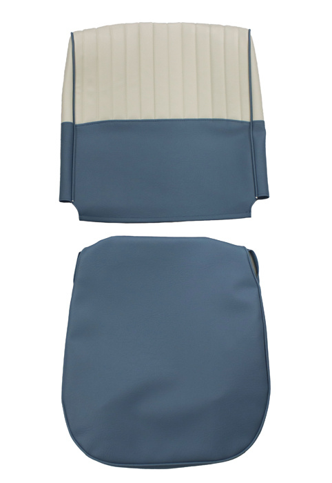 Cover Front seat 544 58-60 US blue/beige