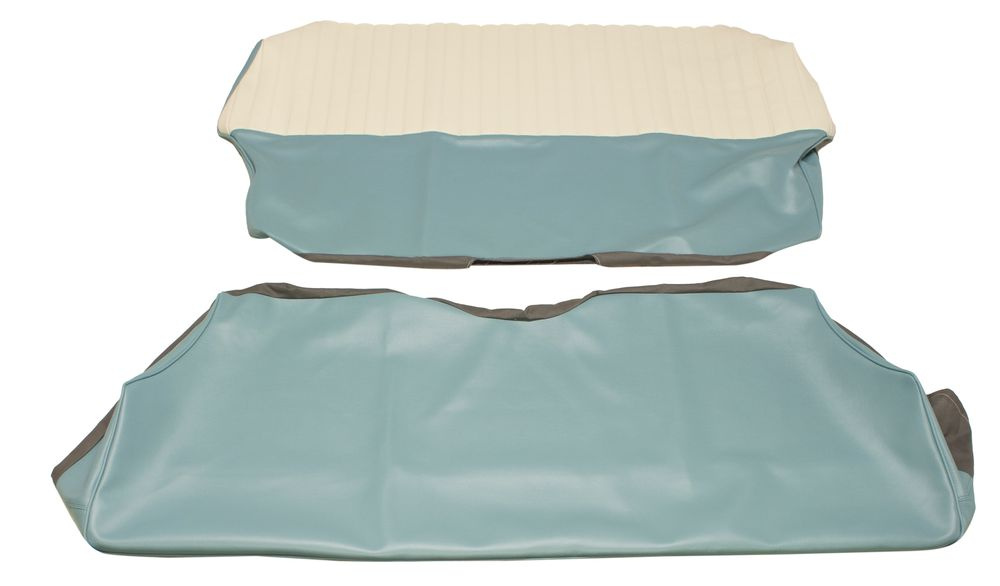 Cover Rear seat 544 58-60 US blue/beige