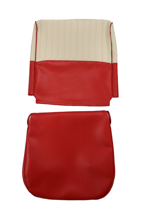 Cover Front seat 544 58-60 US red/beige