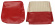 Cover Front seat 544 58-60 US red/beige