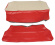 Cover Rear seat 544 58-60 red/beige Alt1
