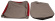 Cover Front seat 445 58-60 red/black