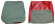 Cover Front seat Duett 58-62 red/grey
