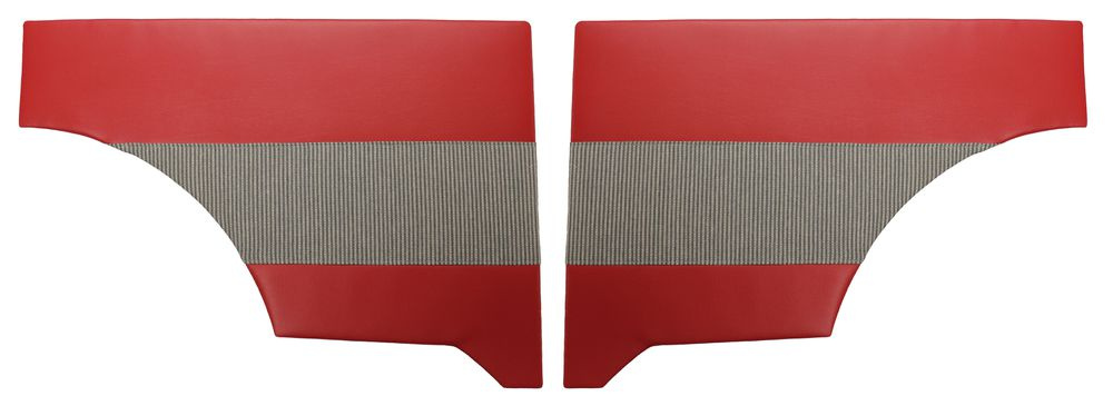 Panel Rear side Duett 58-62 red/greywh