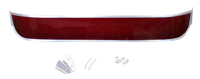 Sun visor 140/240 67-93 red