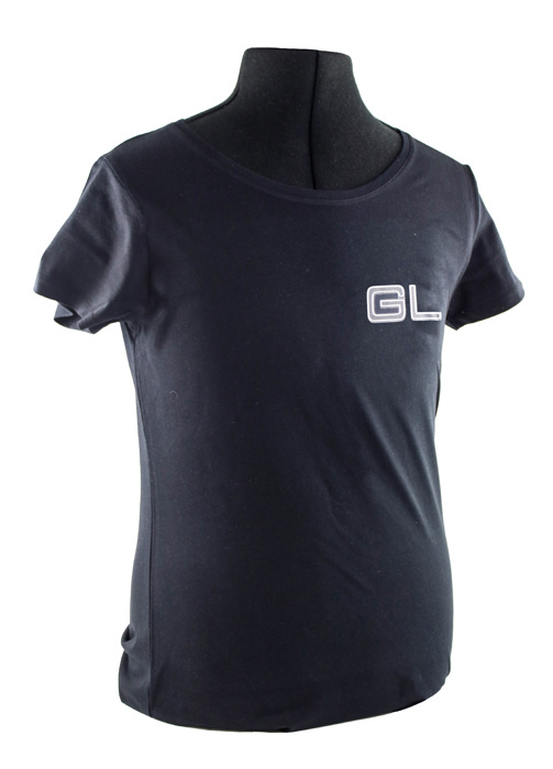 T-shirt woman black GL emblem