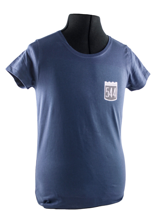 T-shirt woman blue 544 badge