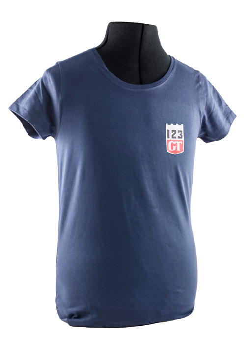 T-shirt woman blue 123GT emblem