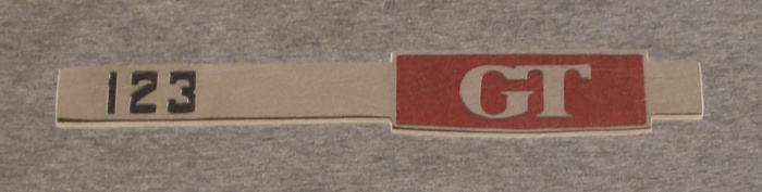 T-Shirt woman grey 123GT emblem