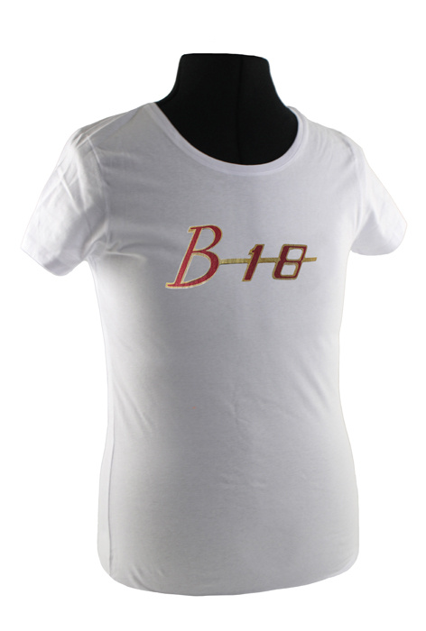 T-shirt woman white B18 emblem